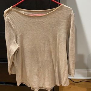 Striped faded glory 3/4 sleeve shirt